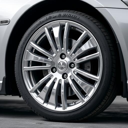 After of a clean, shiny wheel.